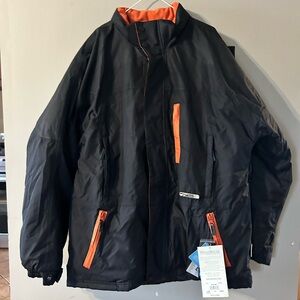 High-Performance Black and Orange Jacket